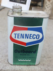 Tenneco Outboard Motor Oil Can Metal One Quart
