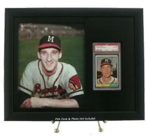 Sports Card Frame for a PSA Graded Vertical Card with an 8 x 10 Vertical Photo O