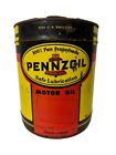 Vintage Empty Pennzoil Motor Oil 5 Gallon Can Oil Advertising Late 1970’s