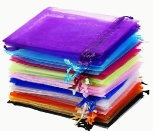 10/20/50/100/200 Organza Wedding Party Favor Gift Candy Sheer Bags Jewelry Pouch