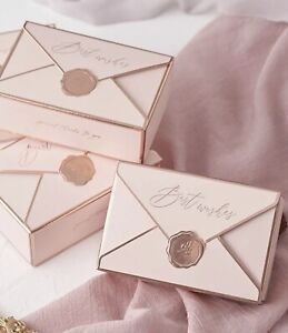 5pcs Envelope Shape Candy Box- Chocolate Gift Box For Guests Wedding