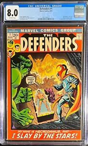 DEFENDERS #1 CGC 8.0 OFF-WHITE PAGES 1972