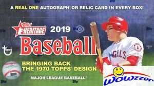 2019 Topps Heritage Baseball Factory Sealed HOBBY Box-AUTOGRAPH/RELIC+BOX LOADER