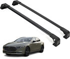 ERKUL Roof Rack Cross Bars Fits Mazda 3 2019-2024 Aluminum Lockable Black (For: Mazda 3)