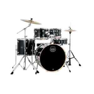 Mapex Venus 5pc Rock Drum Set Complete Black Galaxy Sparkle
