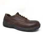 Dunham Windsor Waterproof Oxfords Shoes Mens Size 9.5 2E Brown Leather Lace Up