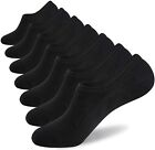 3-12 Pairs Men Invisible Socks No Show Nonslip Loafer Low Cut Solid Cotton 10-13