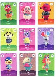 Authentic Animal Crossing Amiibo Card Lot (9 Cards) - Series 5 - Nintendo NM