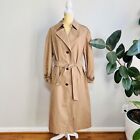 Etienne Aigner Vintage Belted Tan Trench Coat Woman's 10 Classic Neutral