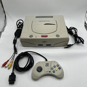 Sega Saturn Japanese Import Console W/Cables & One Controller *Tested Working