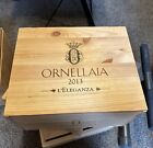 Wooden wine crate/box ORNELLAIA2013/ 6 bottle holder ( no bottles included)