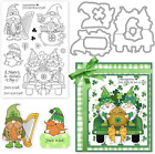 Gnomes Clear Stamps and Dies for Card Making Words Rubber Stamps Cute Gnome Cutt