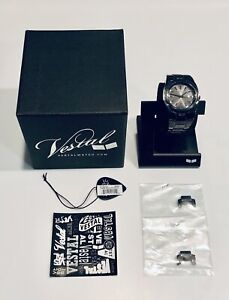 Vestal Mini Gearhead Analog Unisex Watch Black/Polished Japanese Mvmt *NIB* READ