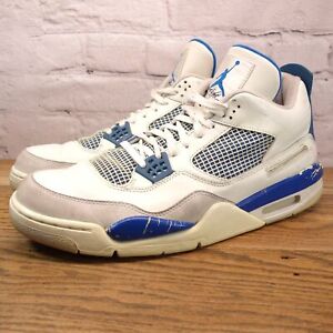 Air Jordan Men's Size 13.5 Retro 4 Military Blue 308497-141 Project Shoe #344