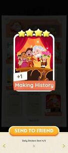 Making History - Monopoly GO! 4⭐ Sticker (Read Description) Instant Delivery