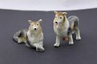 VINTAGE TRICOLOR COLLIE SALT & PEPPER SHAKERS BY RELCO JAPAN – MINT