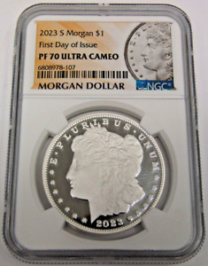 2023 S Morgan Silver Dollar NGC PF 70 Ultra Cameo First Day of Issue