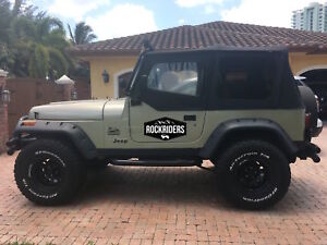 1988-1995 Wrangler YJ Replacement Soft Top Upper Doors & Tinted Window (For: Jeep Wrangler)