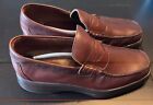 Hitchcock Burgundy Beef Roll Loafer Size 12 6E Leather Upper Penny Loafers