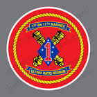MA-3001 1st Battalion 11th Marine Corps Military Bumper Sticker Window Decal