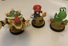 Nintendo Amiibo Super Smash Bros Mario , Bowser , Yoshi Lot Of 3