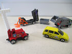 Matchbox City Trucks, Garbage, Recycle, Trash, Taxi, Mobile Light tower Lot of 4