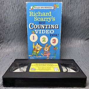 Richard Scarry Best Counting Video Ever VHS Tape 1989 Random House Home Video