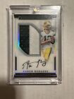 2016 Aaron Rodgers National Treasures Game Used Acetate Patch Auto /10 Packers