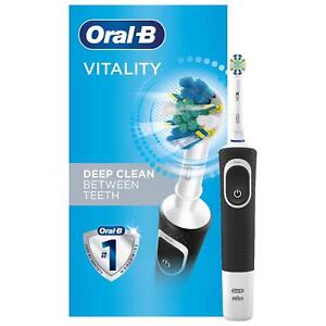 Oral-B Vitality Rechargeable Electric Toothbrush w/FlossAction Brush Head, Black