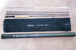 Echo Shadow X EuroNymph Fly Rod, 10ft 2wt + Spare Tip ($40 value). Sparely used.