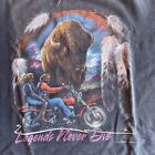 Vintage 90s Harley Davidson Shirt 3D Emblem Easy Rider XL USA Made Buffalo