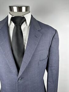 COPPLEY Blue Jacket Sz 48 XLT Soft Check Silk Linen Wool Mens Blazer Sport Coat