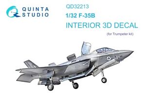 1/32 Quinta Studios 3d Interior Decals #32213 F-35B Lightning II For Trumpeter