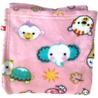 Fisher Price Pink Fleece Baby Animals Blanket Lovey 35x37 htf Soft Security Girl