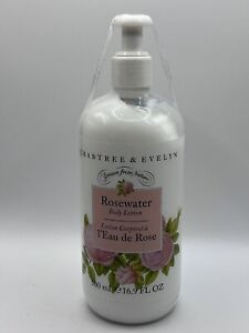 Crabtree & Evelyn ROSEWATER Body Lotion 16.9 Fl Oz 500ml New