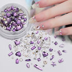 Glitter NailArt Rhinestones Flatback Crystals Gems 3D AB Nails Jewelry Manicure✔