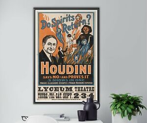 1926 Harry Houdini at the Lyceum POSTER! (up to 24
