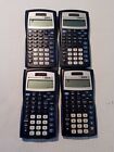 TEXAS INSTRUMENTS TI-30X IIS Calculator Lot with cover, Tested Works - Lot  of 4