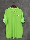 Nike Seattle Seahawks Sideline Team Issue Polo Golf Shirt Green Sz XL 410