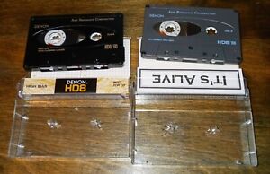 Lot of 2 Denon High Bias Type II Tapes One of Each:  HD6-100 & HD8-60 Demo Promo