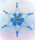 Bead Craft Kit Blue Starlight Christmas Ornament, 5-1/2