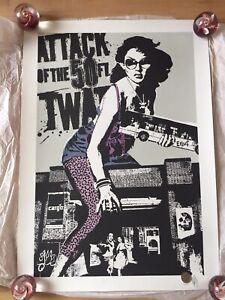 EELUS ATTACK OF THE 50ft SIGNED LIMITED EDITION PRINT Like Dolk banksy Eelus