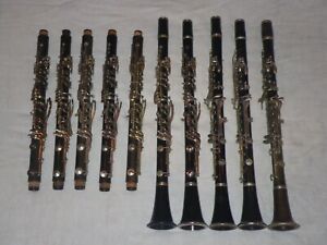New ListingLOT OF 10 CLARINETS for PARTS/REPAIR/RESTORATION -