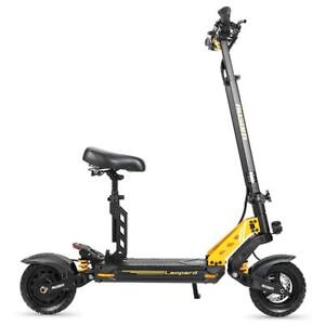 Ausom Leopard Off-Road Electric Scooter W/Seat 52-Mile Range 1000W 20.8Ah LCD