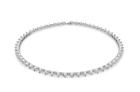 Swarovski - Ortyx necklace - Triangle cut, White, Rhodium plated