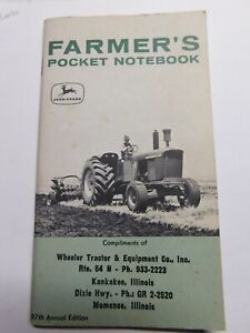 John Deere Farmers Pocket Notebook 97th edition 1964