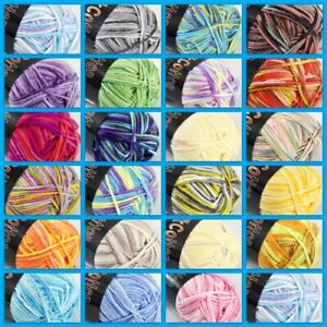 Sale New 1ballsx50gr Soft Baby Cotton Hand Yarn Colorful Socks Scarf Knitting