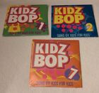 Lot X3 - KIDZ BOP 1, 2, 7 (2009) - Music CDs - McDonald's - Very Good
