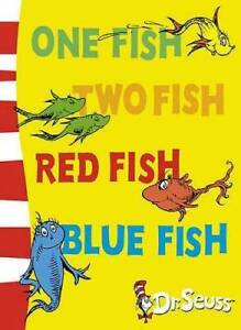 One Fish, Two Fish, Red Fish, Blue Fish: Blue Back Book (Dr Seuss - Blue  - GOOD