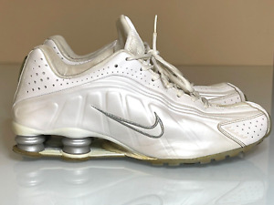 Nike Shox R4 Metallic 104265-117 Men’s Size 9.5 White Silver